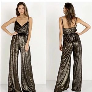 Show Me Your Mumu Richards Velvet 70s Jumpsuit XS